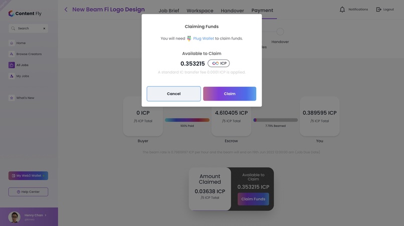 Beam Payment Protocol by Content Fly – screenshot 3
