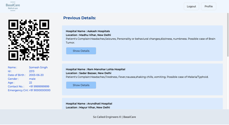 BasalCare – screenshot 2