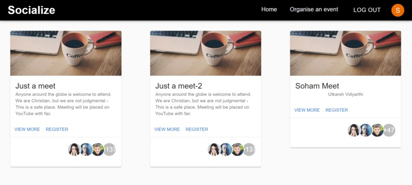 Socialize – screenshot 1