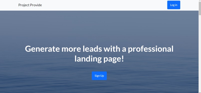 Project Provide – screenshot 1