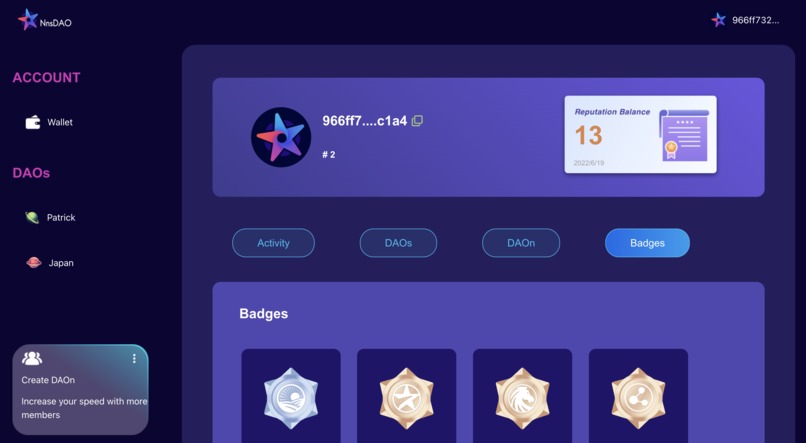 NnsDAO Protocol – screenshot 2