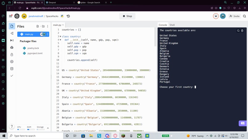 Country Comparinator – screenshot 1
