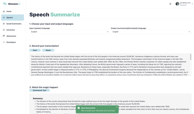 RiemannAI – screenshot 2