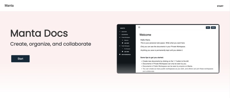 MantaDocs – screenshot 1