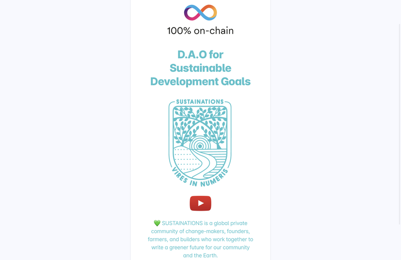 Sustainations DAO – screenshot 3