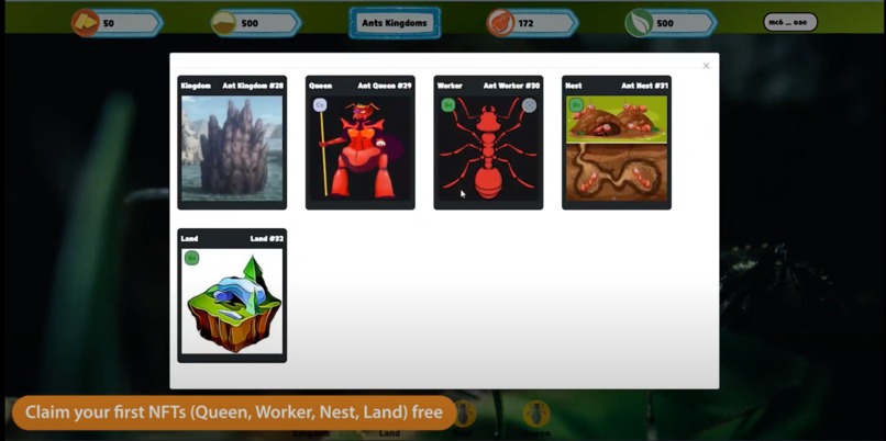 Ant Kingdoms, Free play-and-earn NFT Game – screenshot 1