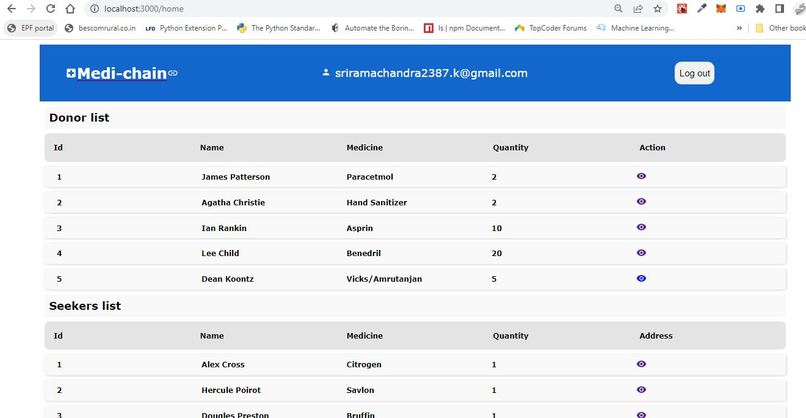 Medi-chain – screenshot 4
