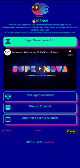 ICTree - social media, decentralized, run fully on-chain – screenshot 1