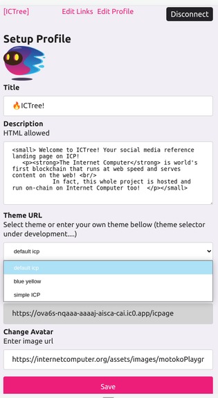 ICTree - social media, decentralized, run fully on-chain – screenshot 2