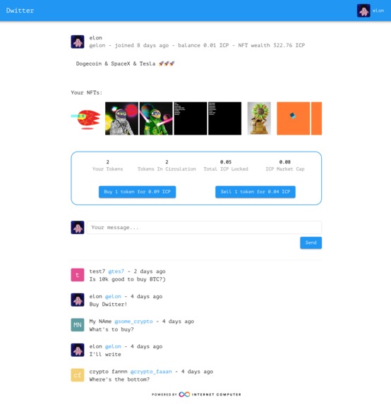 Dwitter – screenshot 1