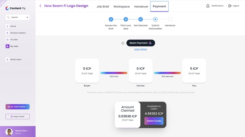 Beam Payment Protocol by Content Fly – screenshot 4