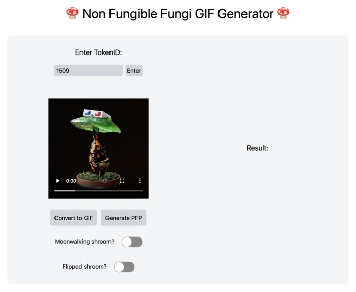 Non-Fungible Fungi NFT Converter – screenshot 3