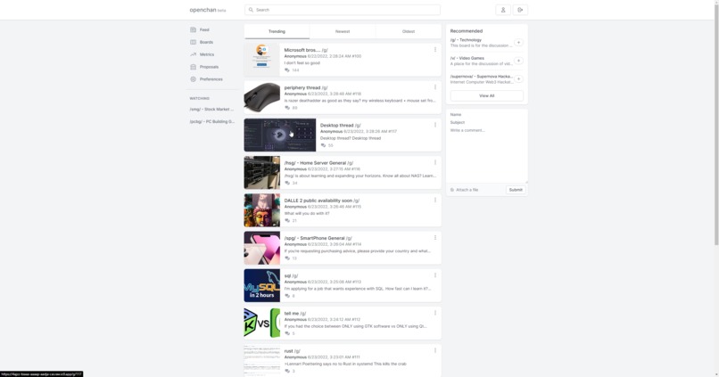 openchan – screenshot 2