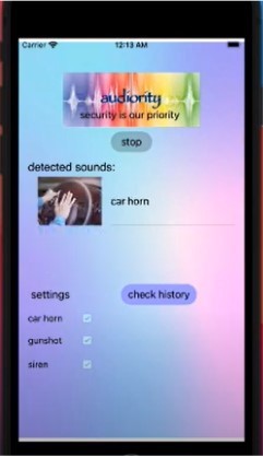 Audiority: A Mobile App for the Hearing Impaired – screenshot 2