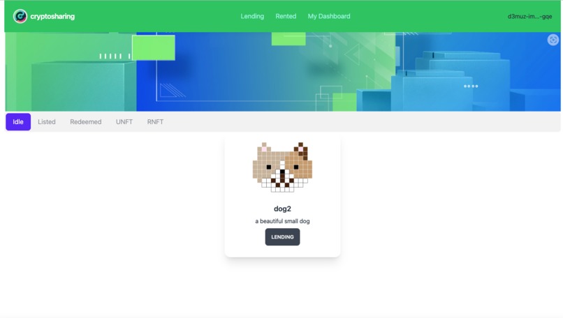 Sharing NFT – screenshot 3