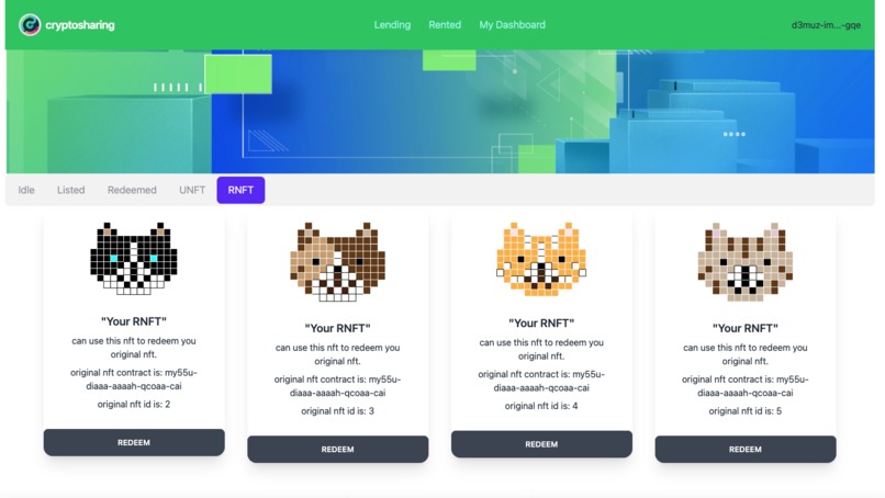 Sharing NFT – screenshot 4