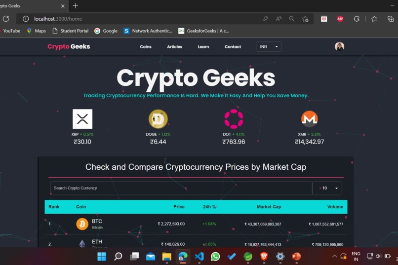 CryptoGeeks – screenshot 2