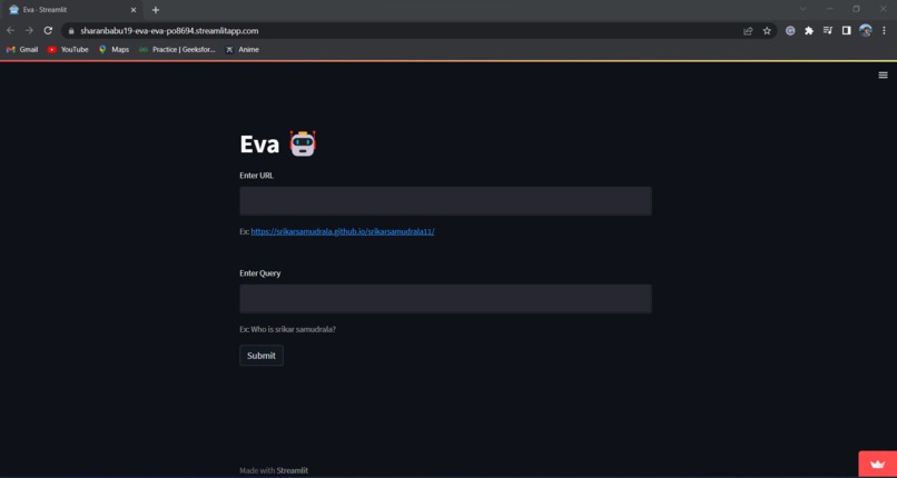 Eva - A website summarizer – screenshot 1