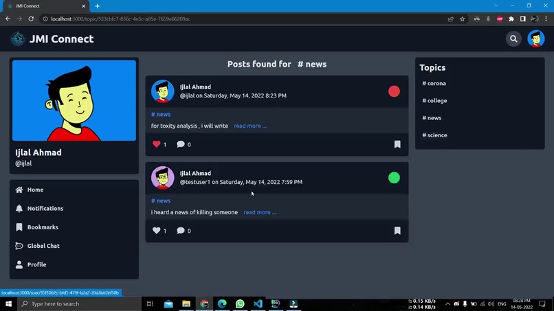 JMI-Connect – screenshot 2