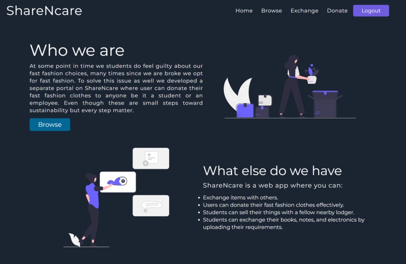 ShareNcare – screenshot 2