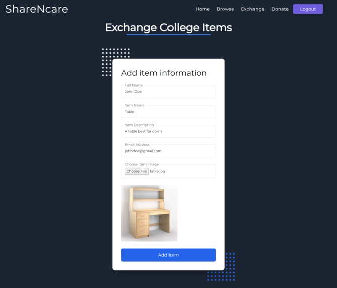ShareNcare – screenshot 6