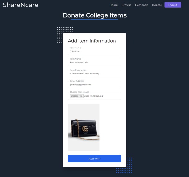 ShareNcare – screenshot 7