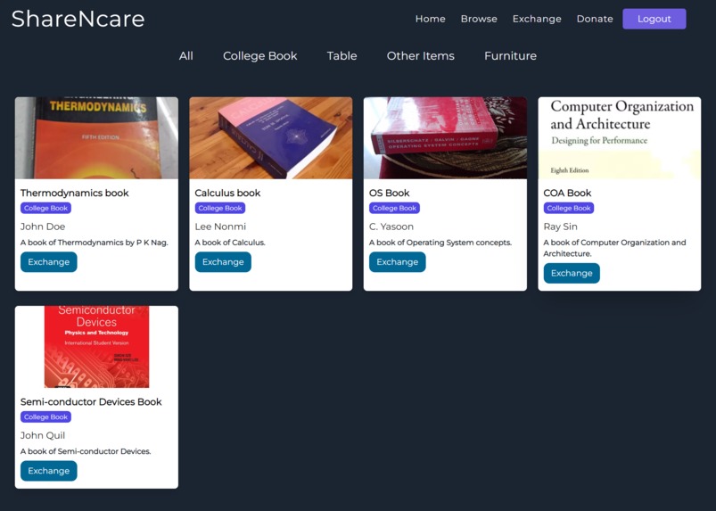 ShareNcare – screenshot 4