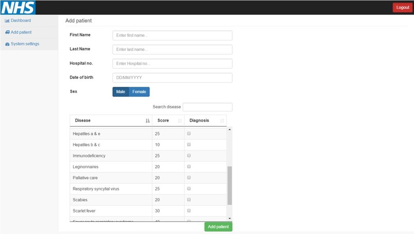 Hospital Management System – screenshot 1