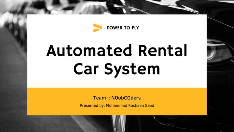 Automated Rental Car System – screenshot 1