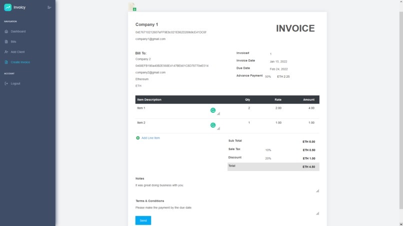 Invoicy – screenshot 6