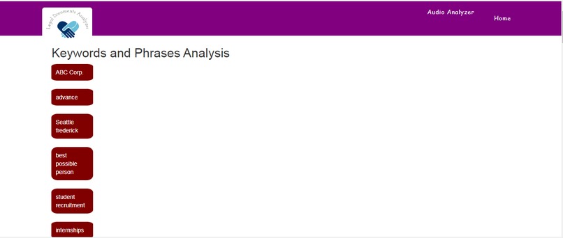 Audio Legal Documents Analyzer – screenshot 2