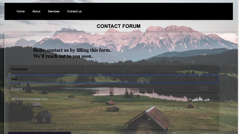Travel website – screenshot 1