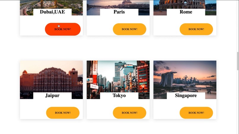 Travel website – screenshot 3