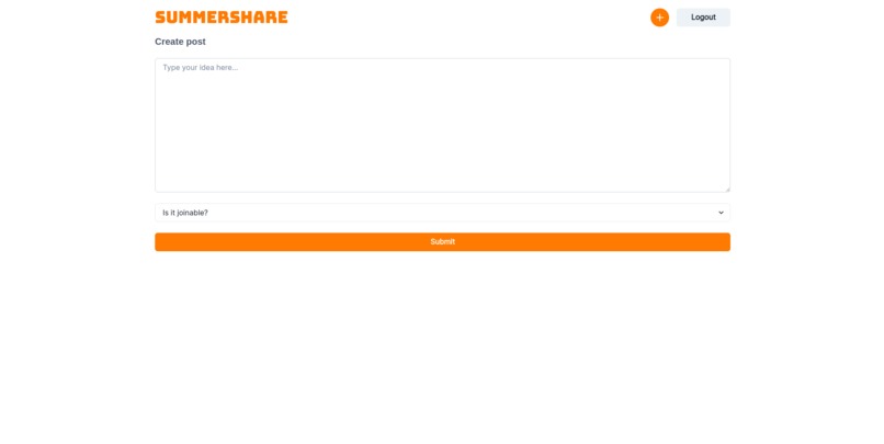 Summershare – screenshot 2