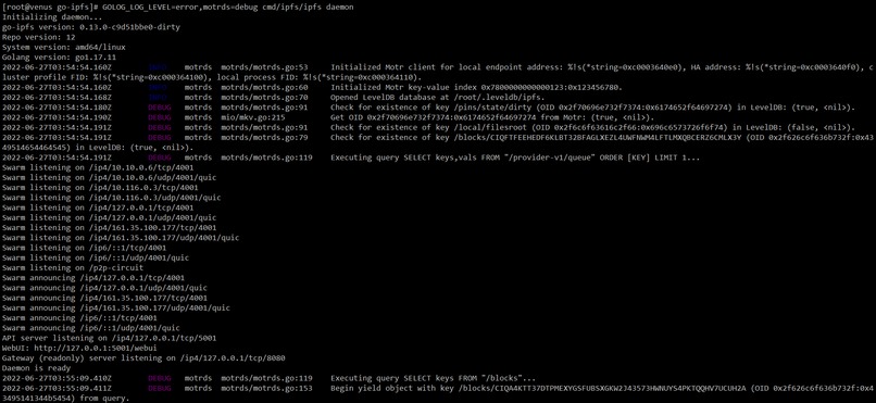 go-ds-motr – screenshot 2