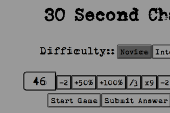 Thirty Second Challenge