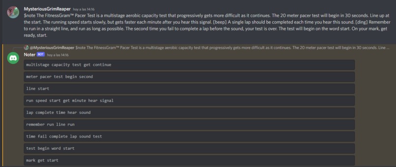 Noter – screenshot 2