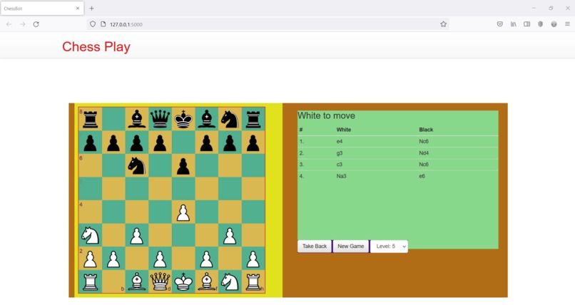 chess play – screenshot 1