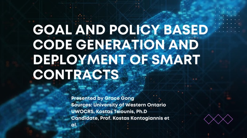 Code Generation & Deployment of Smart Contracts – screenshot 1