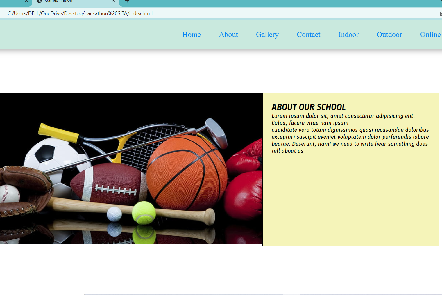 Games Nation Devpost