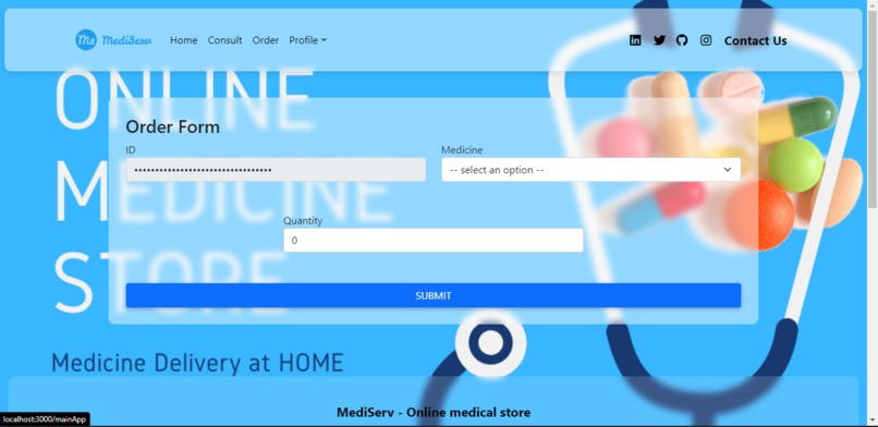 MediServ – screenshot 2
