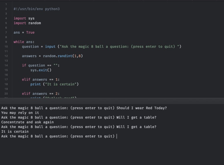 Magic 8 ball – screenshot 1