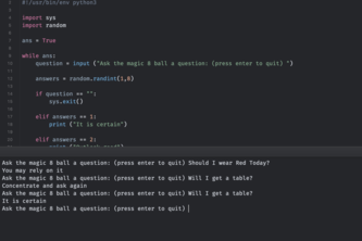 Magic 8 ball
