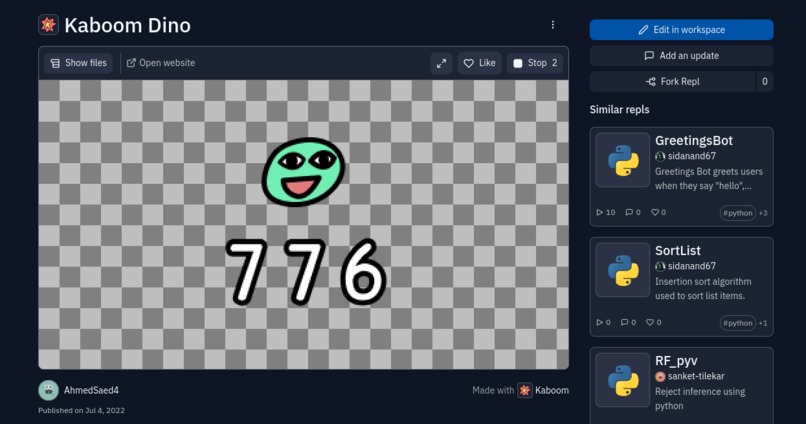 Kaboom Dino – screenshot 2