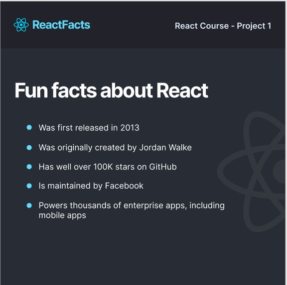 GHW - INIT : Work with React – screenshot 1