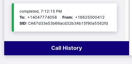 Twilio Hello World – screenshot 1