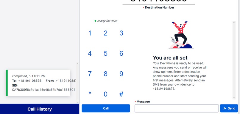 Day 2 TwiML Bins – screenshot 1