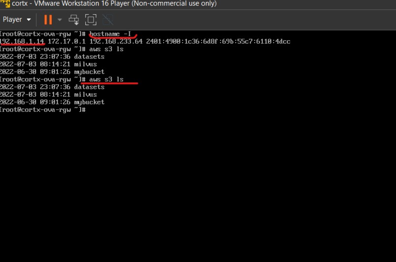 Cortx Object Storage Integration with Milvus.io – screenshot 16