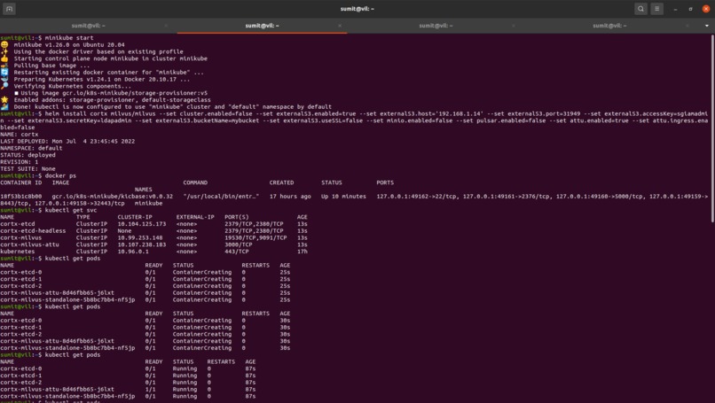 Cortx Object Storage Integration with Milvus.io – screenshot 17