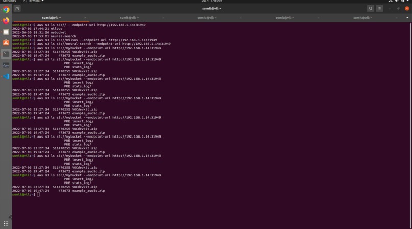 Cortx Object Storage Integration with Milvus.io – screenshot 18